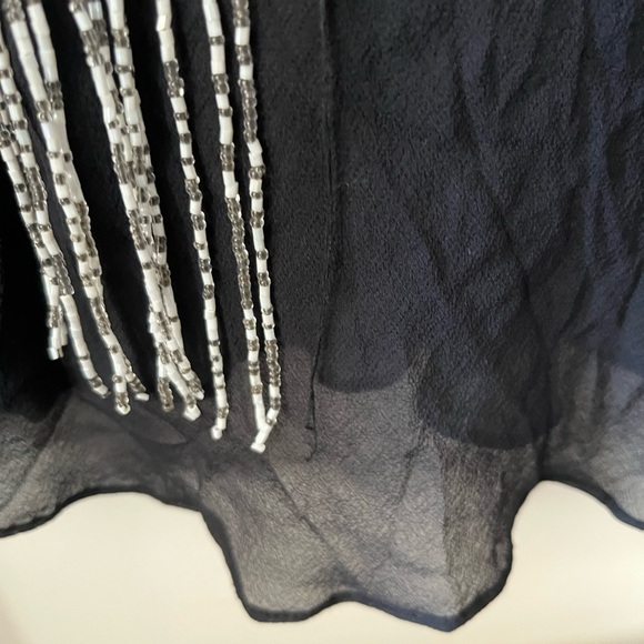 Sue Wong Vintage Silk Beaded Embellished Dress - Size 6 - Picture 5 of 12